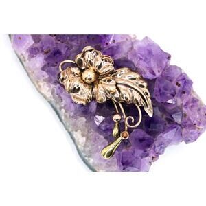 Vintage Regal 12kt Gold Filled Floral Brooch